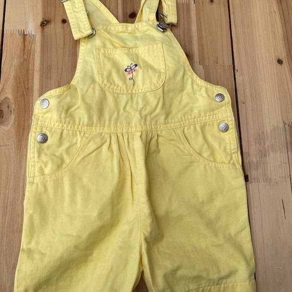 Vintage overalls shorts  size 2 - Picture 1 of 4